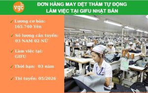 Đơn hàng dệt may thảm tự động làm việc tại Gifu Nhật Bản
